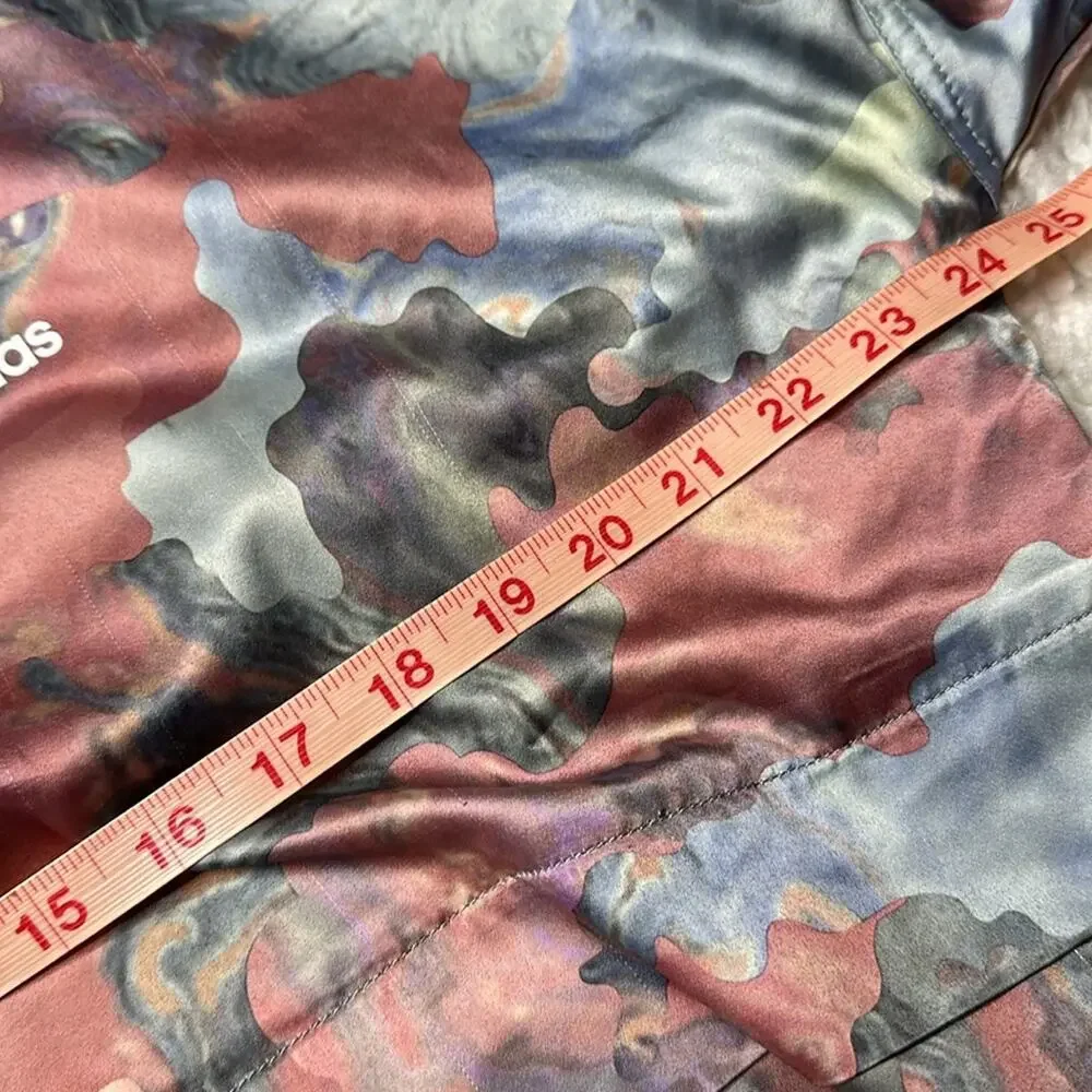 ADIDAS Originals Pastel Camo Watercolor Satin Hoodie Multicolor Pullover
